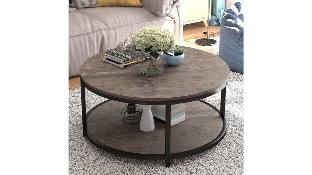 light walnut coffee table