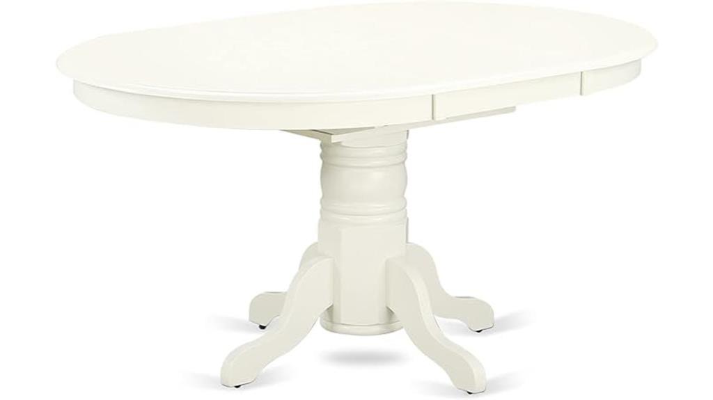 linen white dining table