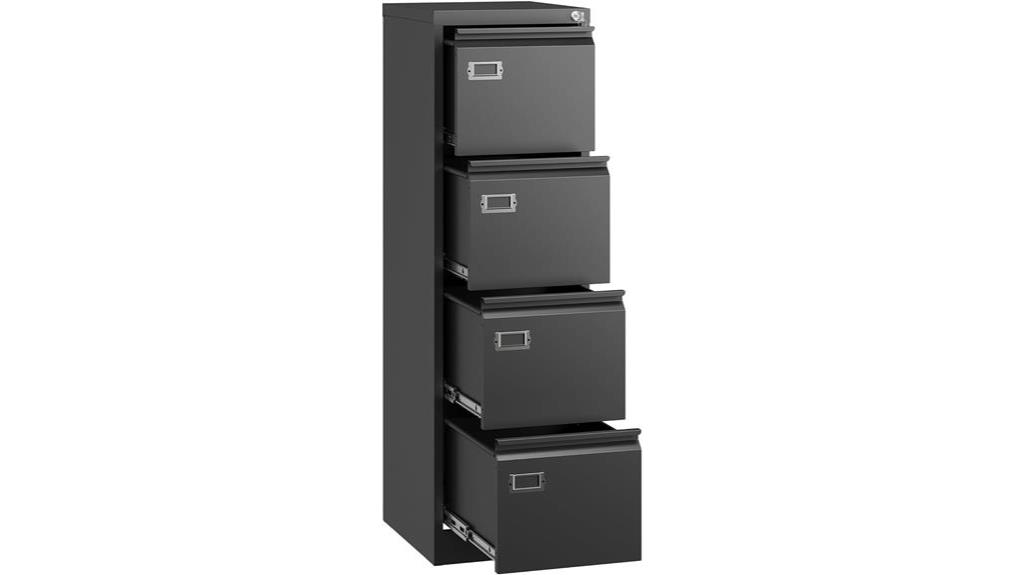 lockable four drawer cabinet