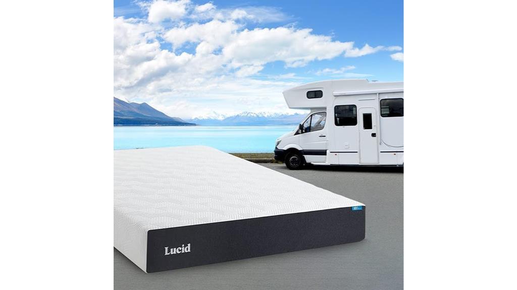 lucid 10 memory foam mattress