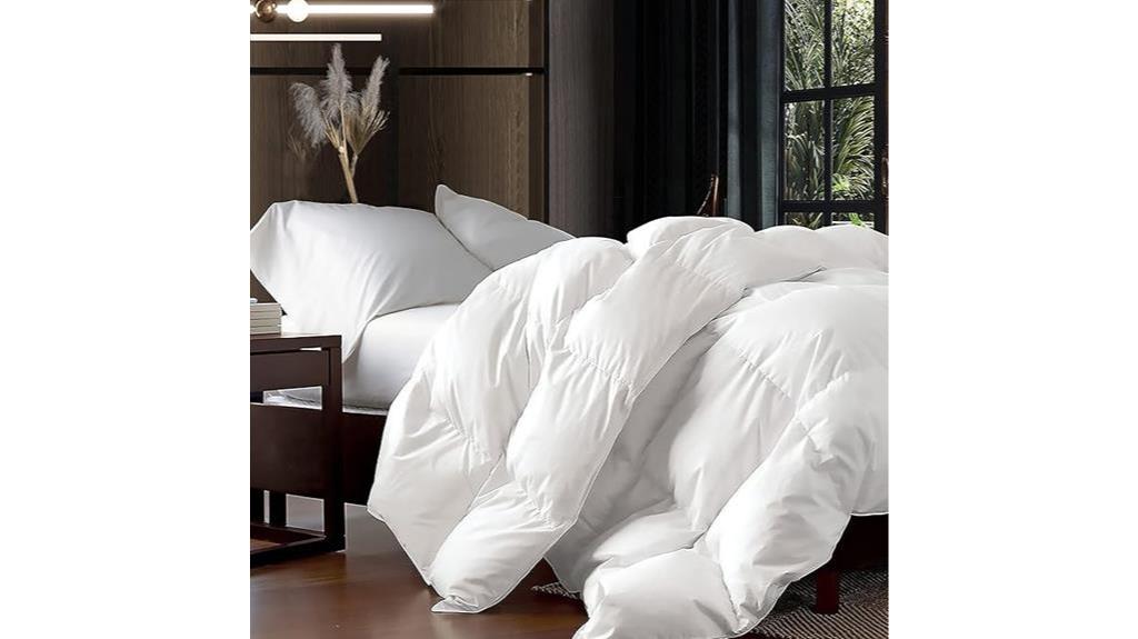 luxurious king goose down duvet