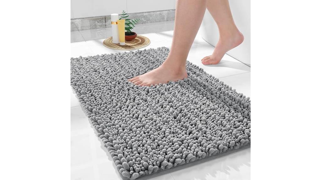 luxury chenille bath rug