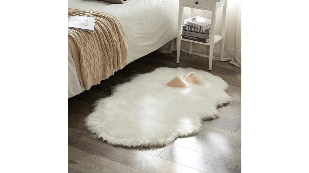 luxury fluffy white rug