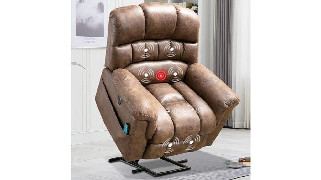 massage and heat recliner