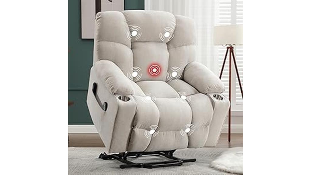 massage heat recliner chair