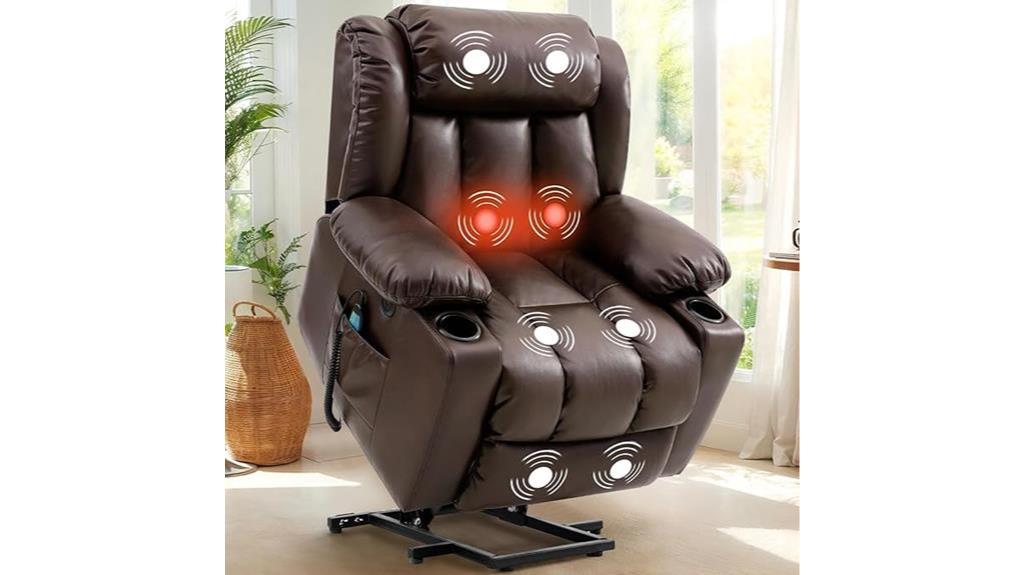 massage heat recliner chair