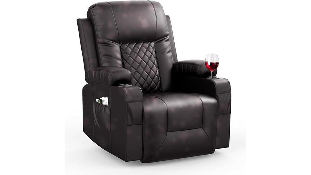 massage heat recliner chair