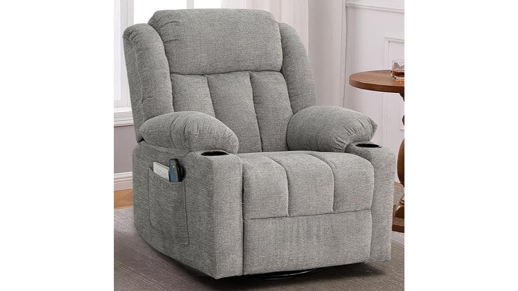 massage heat rocker recliner