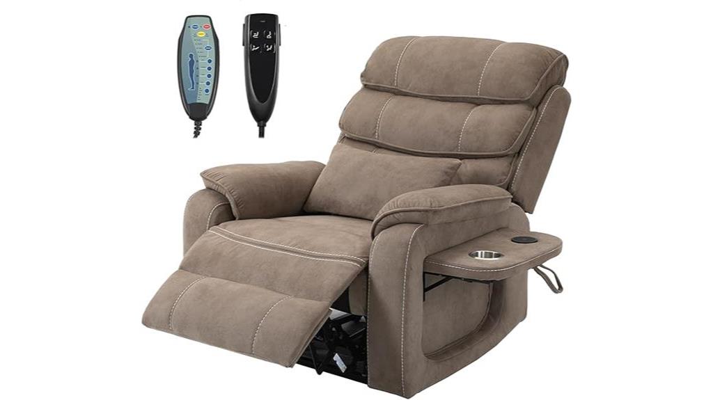 massage heating power recliner