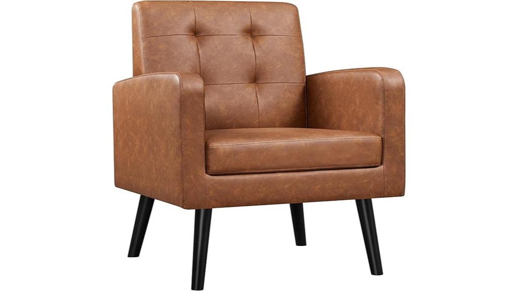 mid century accent chair design