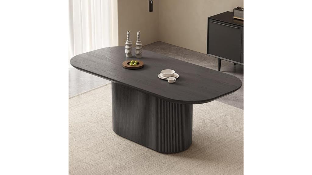 modern 70 inch oval table