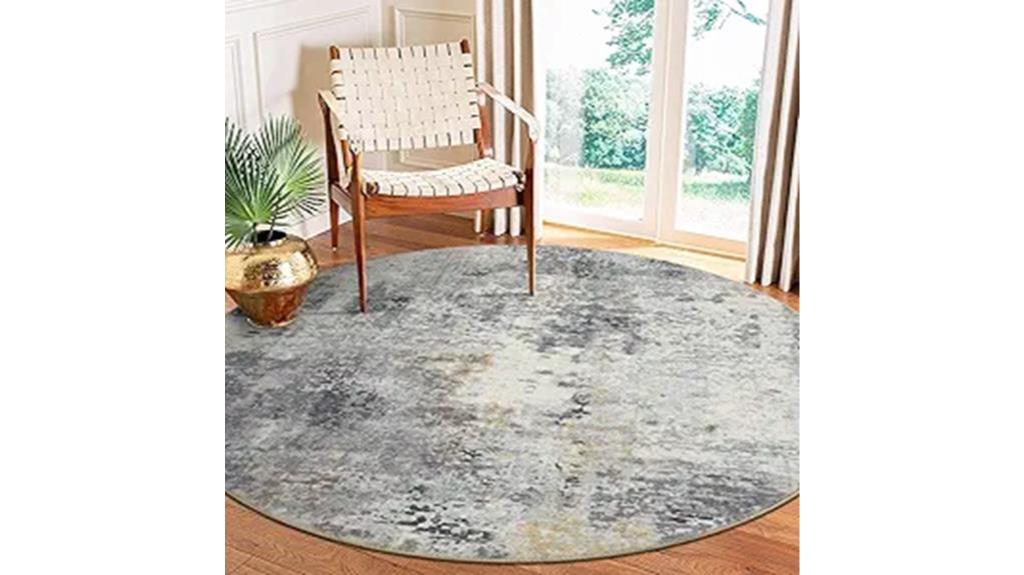 modern abstract gray rug