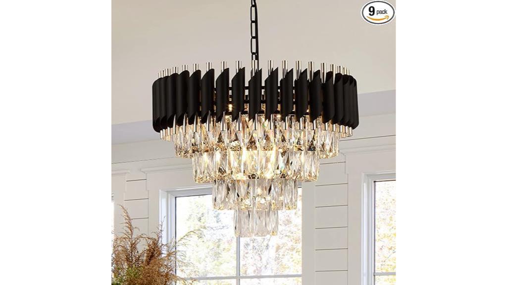 modern crystal pendant light