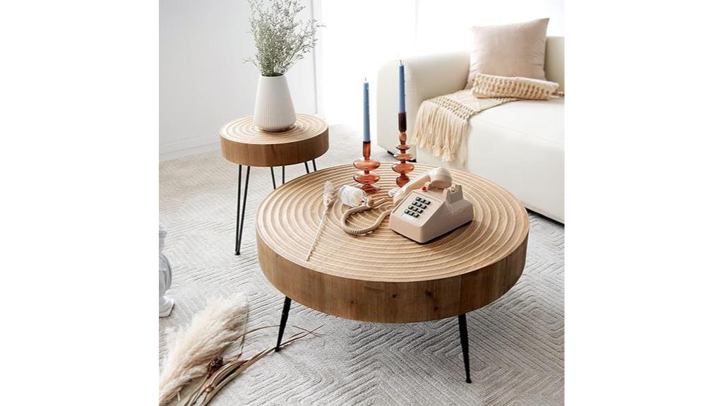 modern farmhouse coffee table set