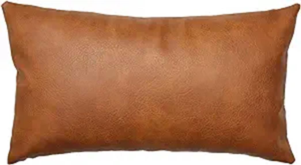 modern leather pillow cover