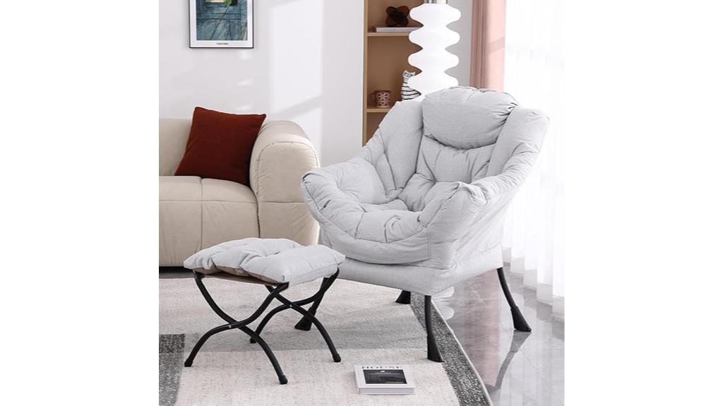 modern soft reading chair