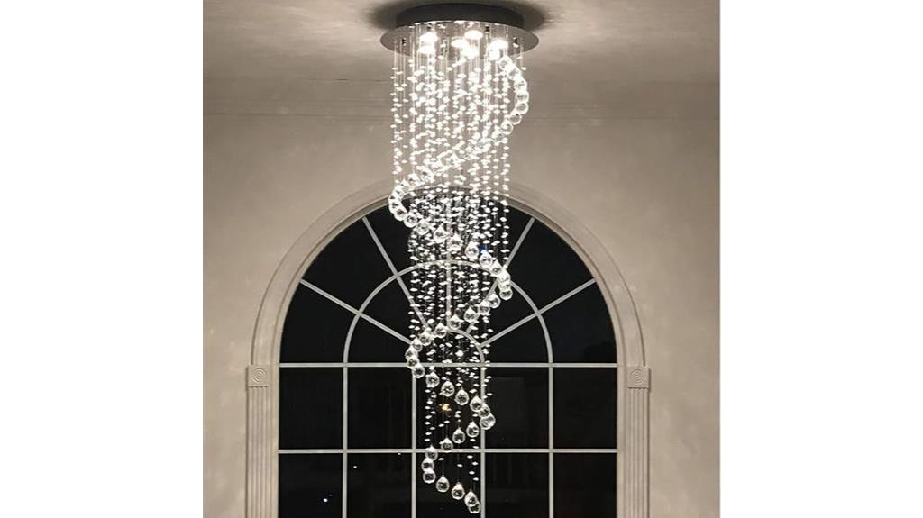 modern swirl chandelier lighting