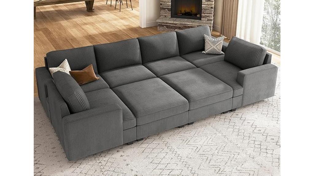 nolany sectional couch storage