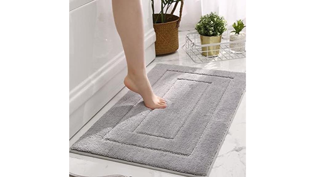 non slip gray bath mats