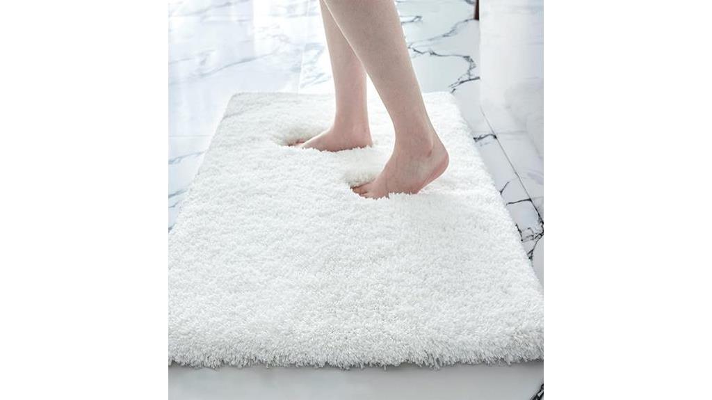 non slip plush bath mat