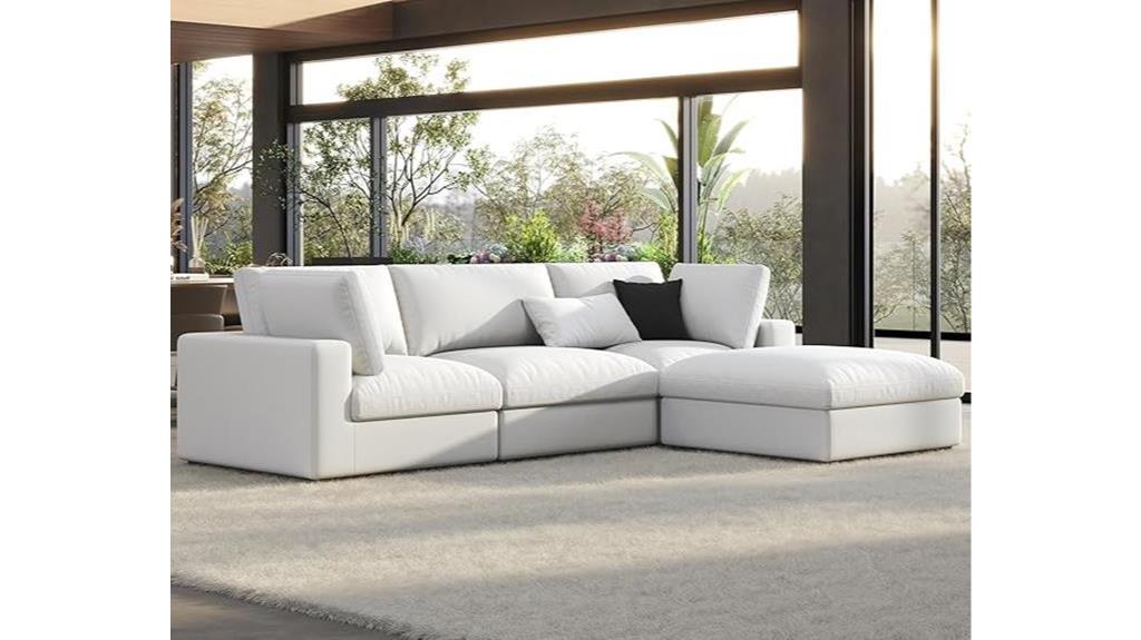 oversized modular down sofa