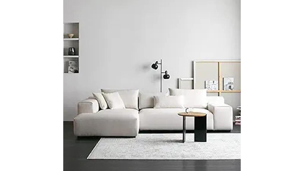 oversized modular l shaped sofa