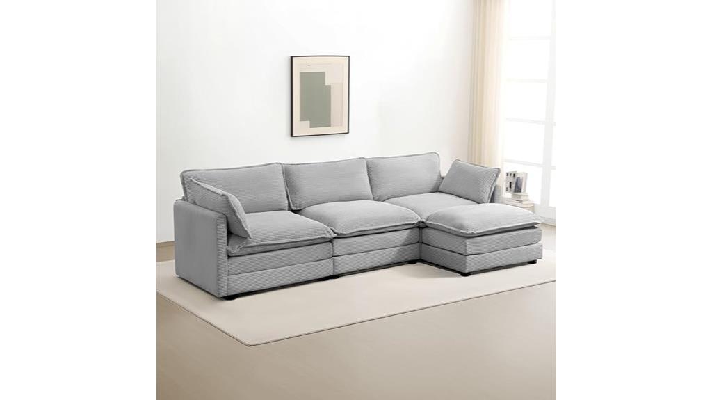 oversized modular sofa set