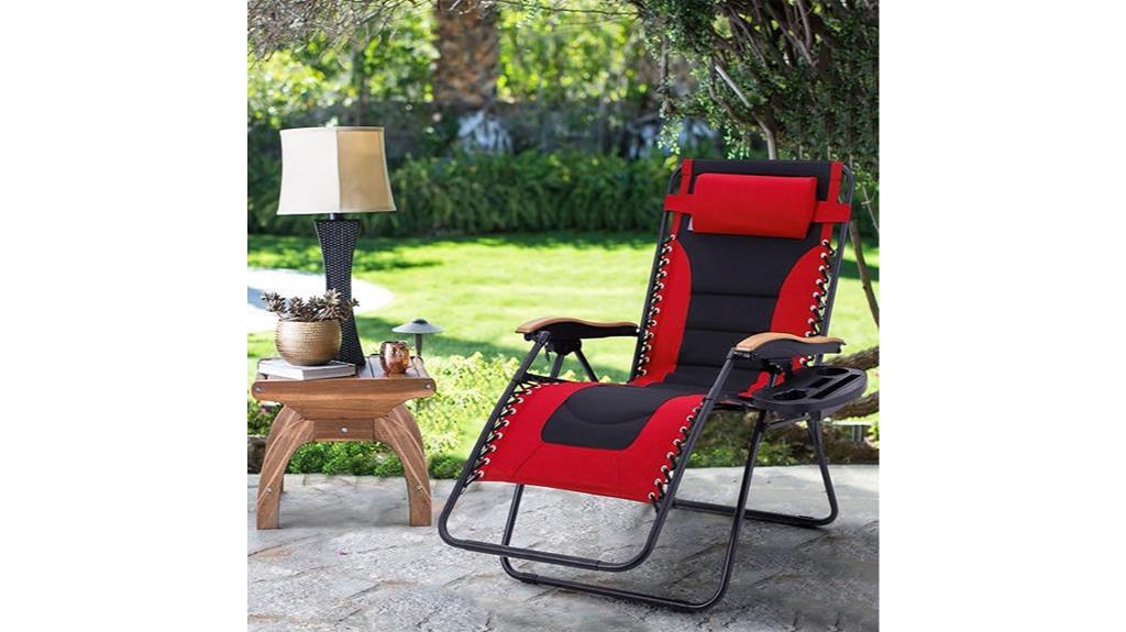 oversized padded lawn chair