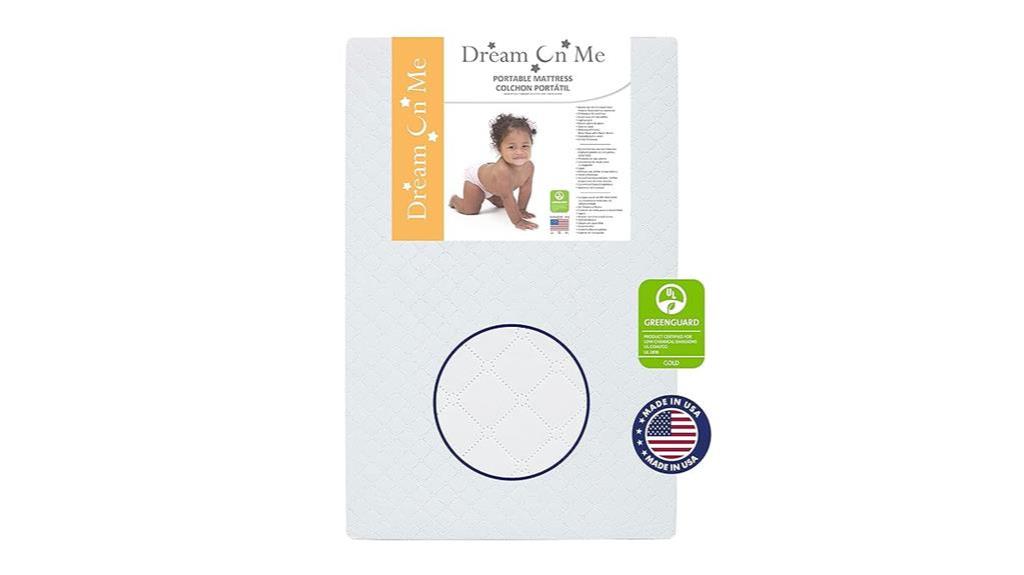 portable mini crib mattress