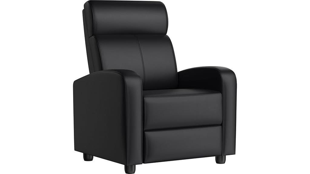 pu leather recliner chair