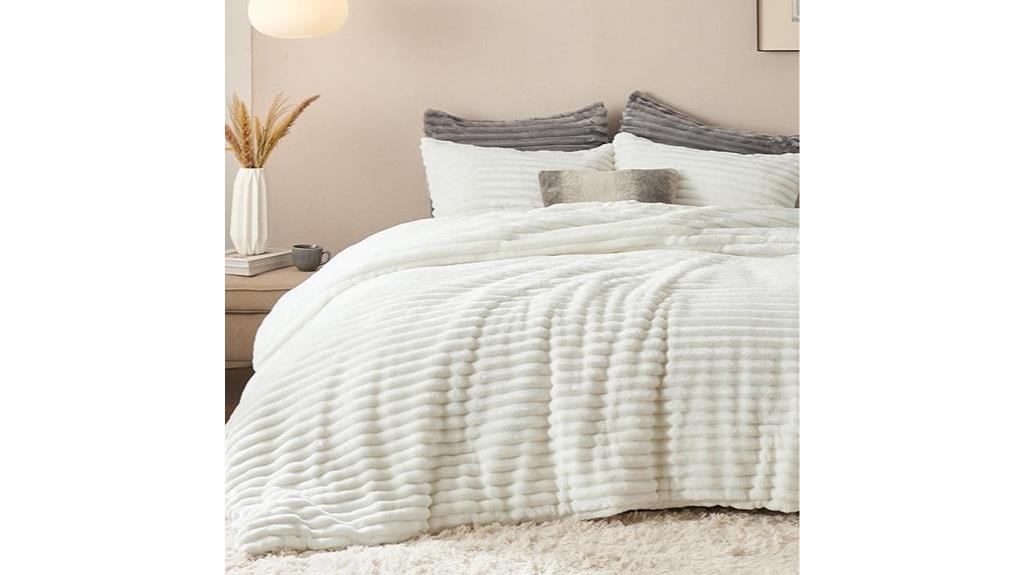 queen fluffy comforter set