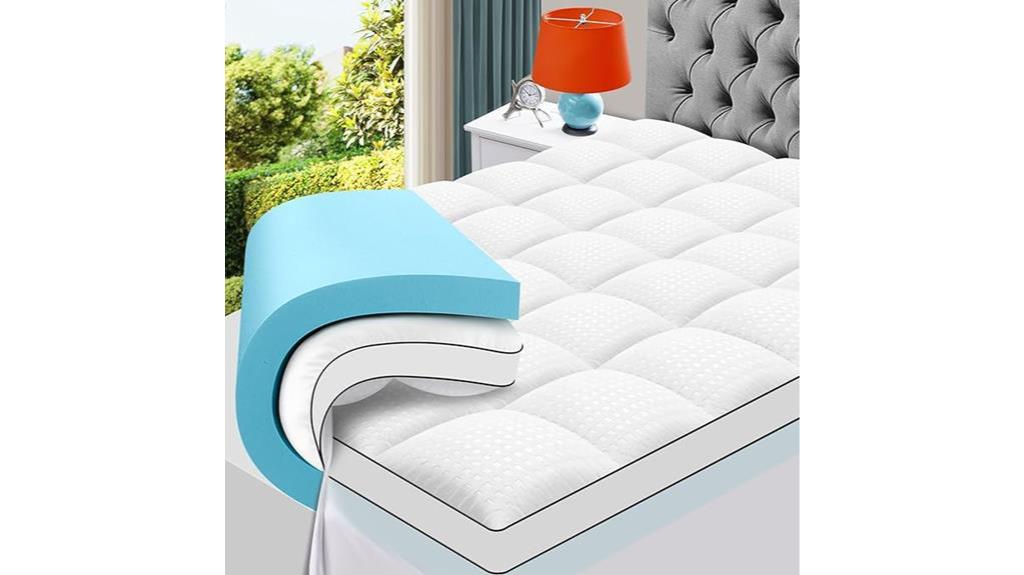 queen size memory foam topper