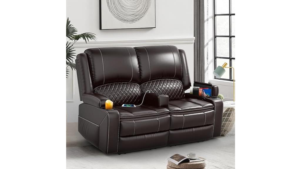 recliner loveseat with usb