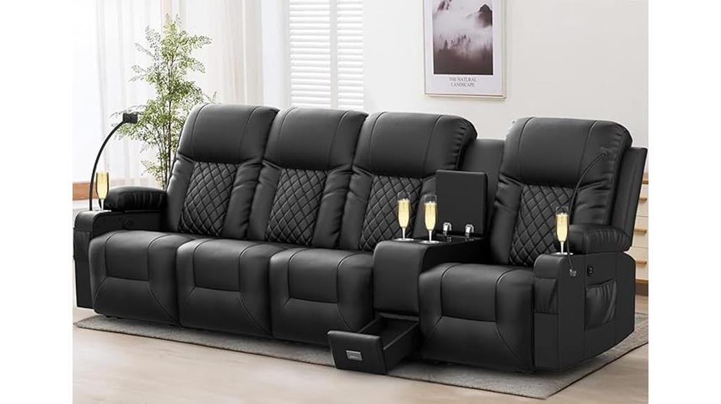 recliner sofa with storage