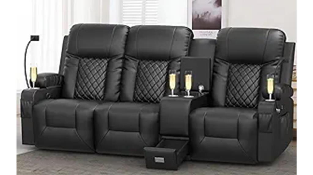 recliner sofa with storage