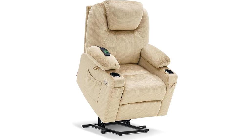 recliner with massage features