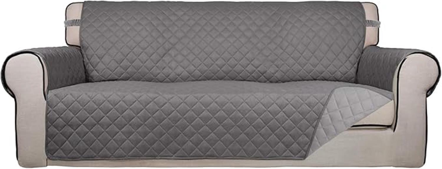 reversible quilted sofa cover