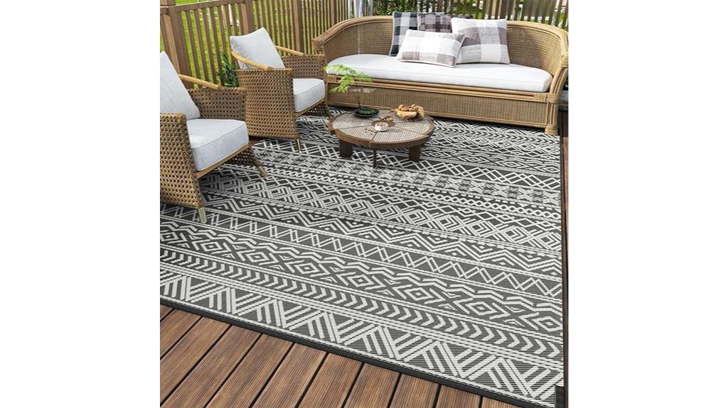 reversible waterproof outdoor rug