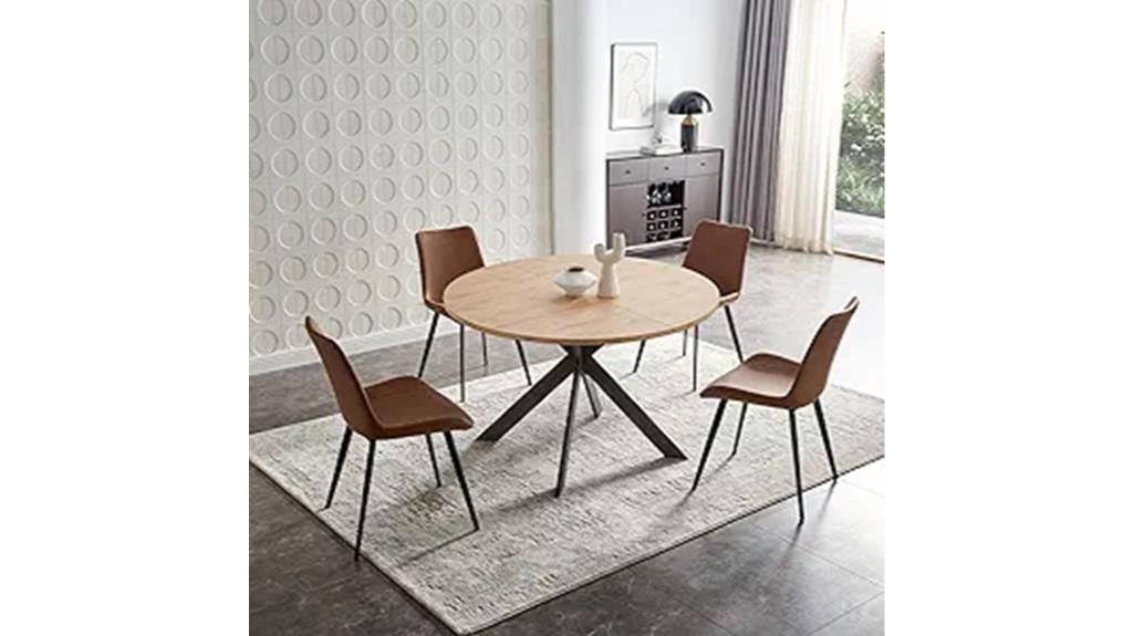 round dining table set