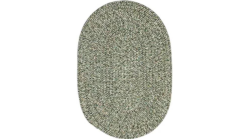 rustic braided oval rug