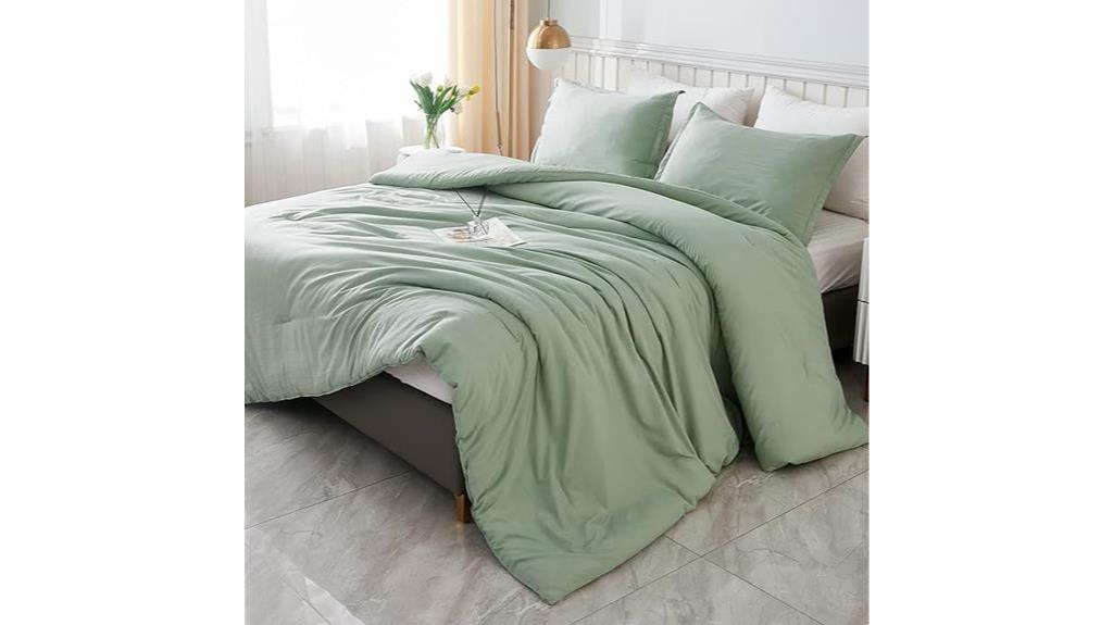 sage green comforter set