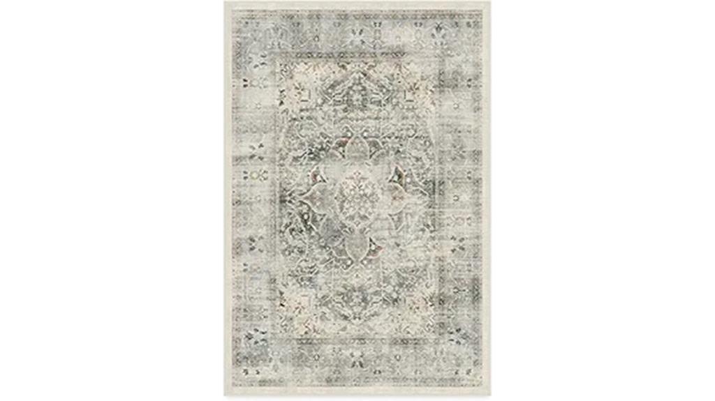 sage machine washable rug