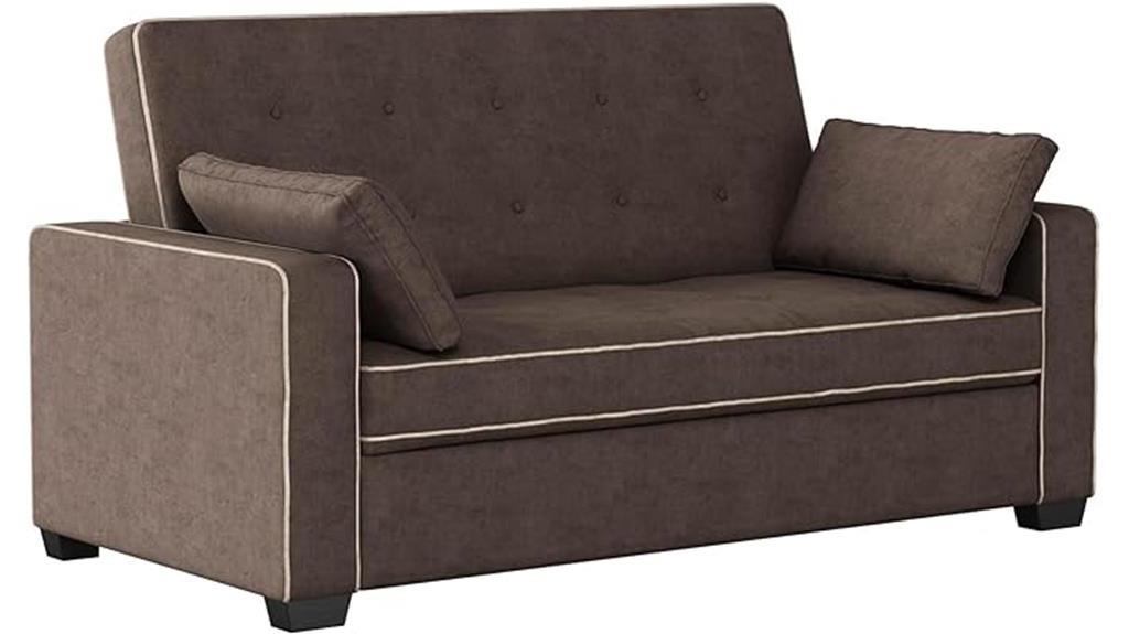 serta ainsley pull out loveseat