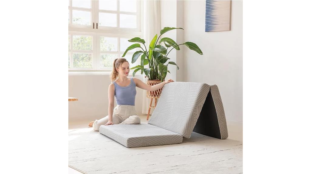 single folding memory mattress