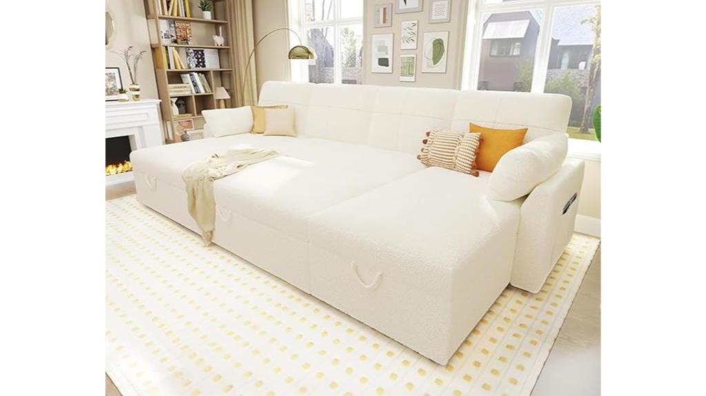 sleeper sofa with bed