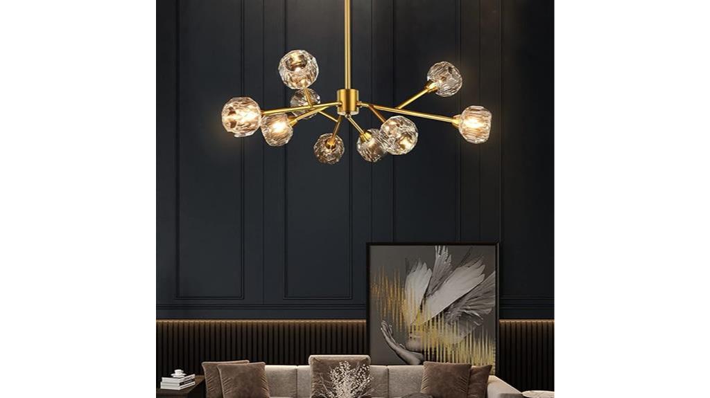 sputnik crystal dining chandelier