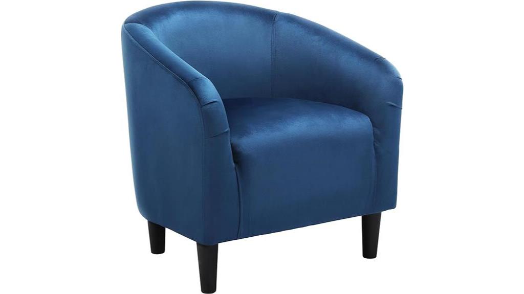 stylish velvet accent chair