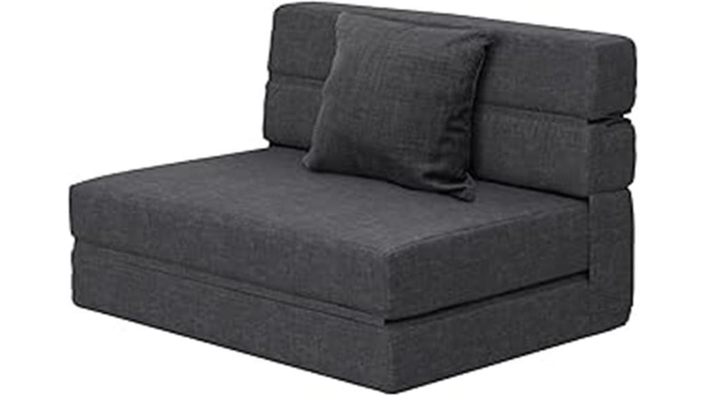 twin size memory foam sofa