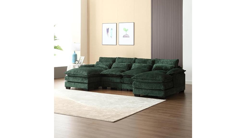 u shaped modular sectional sofa