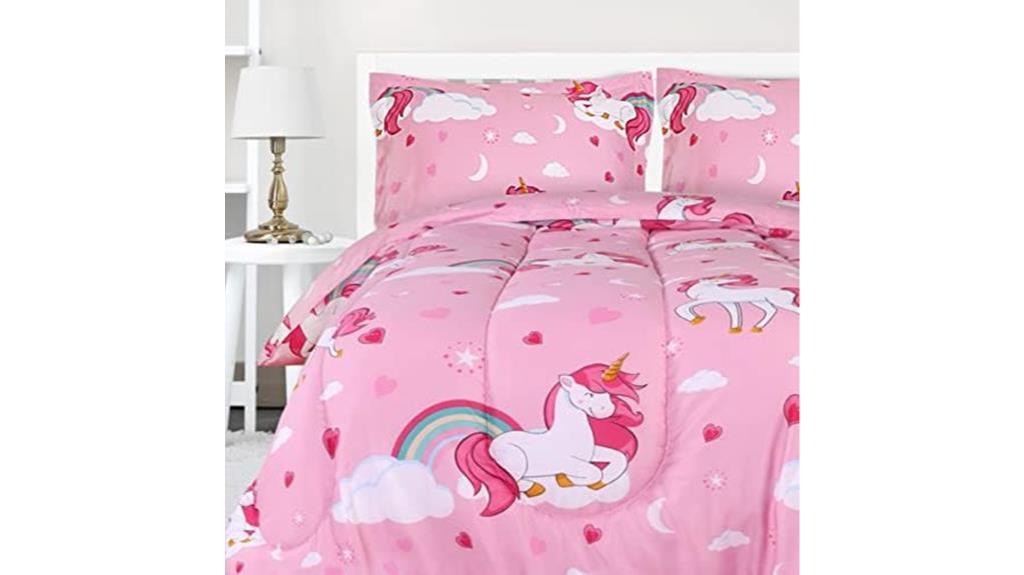 unicorn twin comforter set